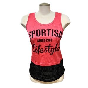 KAPPA Pink Jersey Tank Top Medium